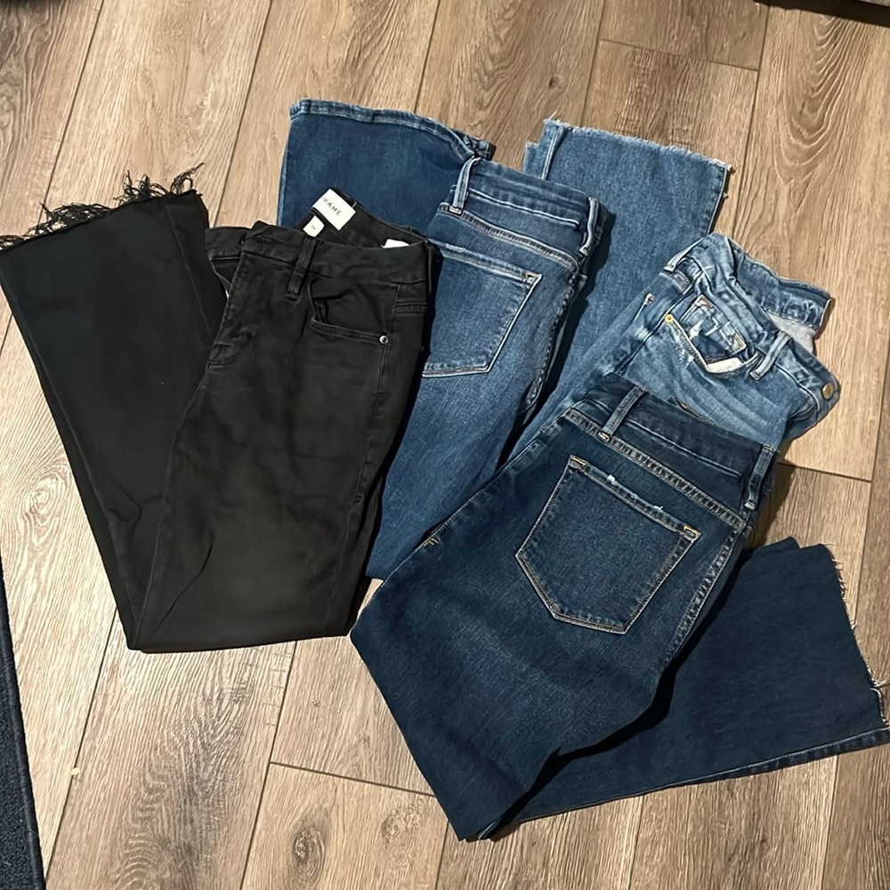 Frame jeans, style: le crop mini boot cut